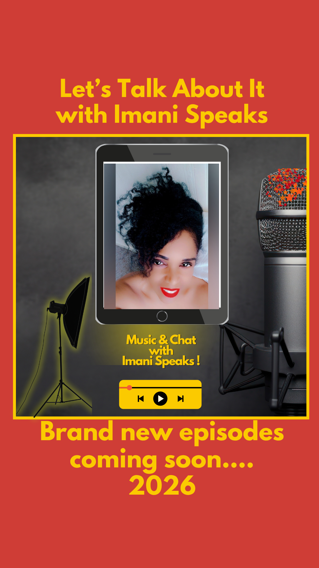 Imani speaks podcast Let's Talk About It with Imani Speaks