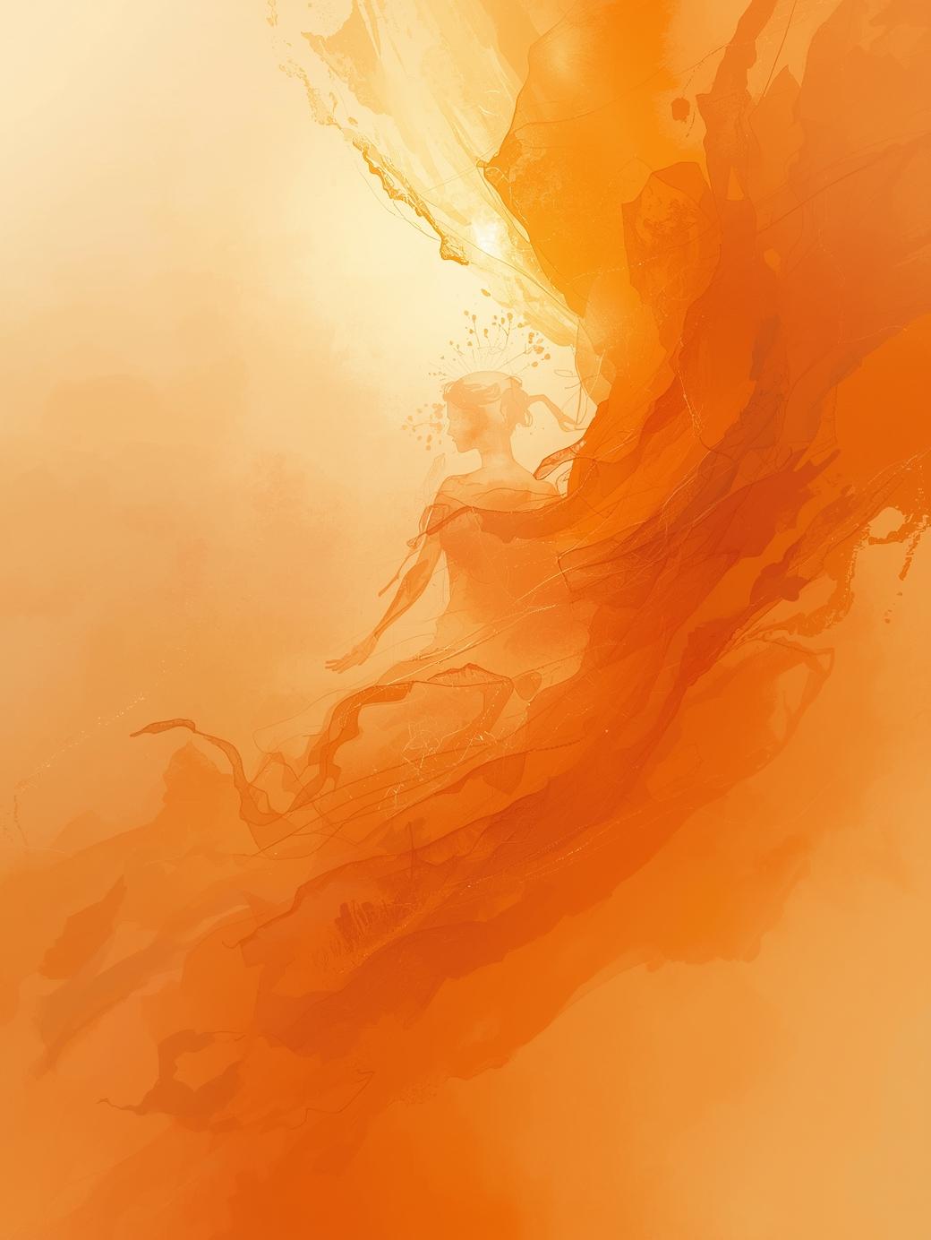 orange abstract emotional dimension